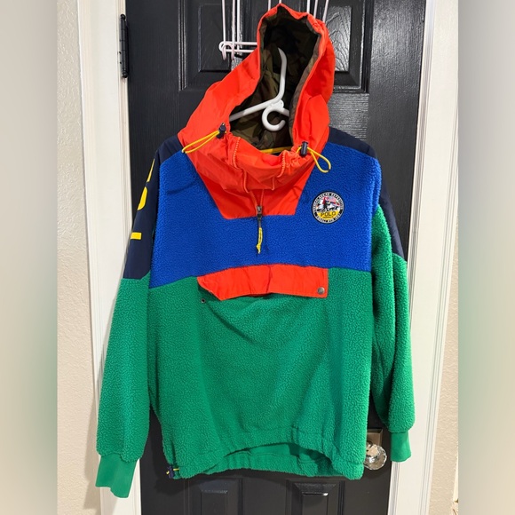 VTG Polo by Ralph Lauren Colorful Fleece with Expedition Patch - Picture 12 of 12